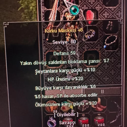 +6 KORKU MASKESİ KULELİK